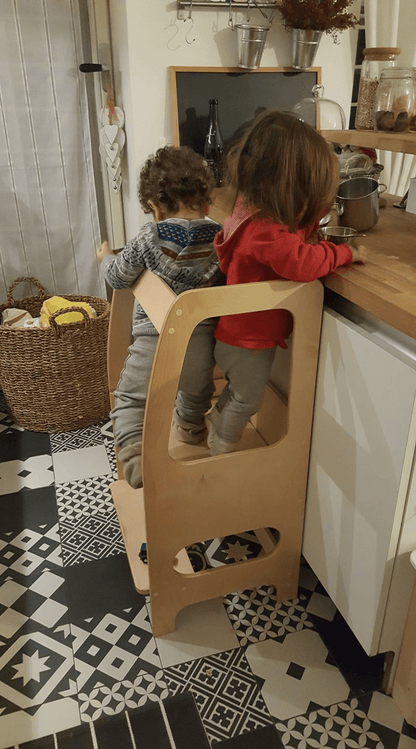 Learning Tower Fissa di Baby Wood
