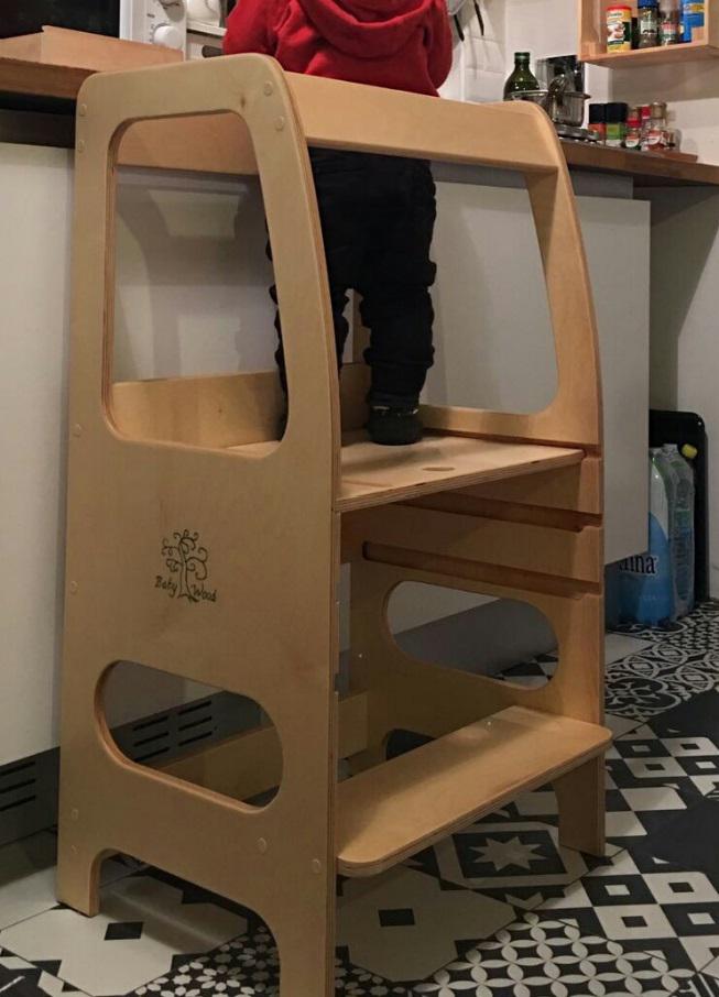 Learning Tower Fissa di Baby Wood
